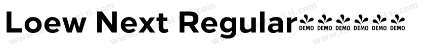 Loew Next Regular字体转换